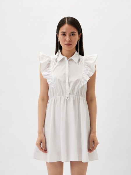 Платье-рубашка Patrizia Pepe белое