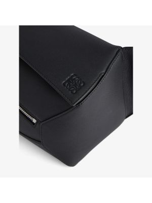Кожаная мини сумочка Loewe черная