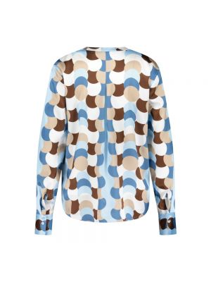 Blusa de seda con estampado con estampado abstracto Herzen's Angelegenheit