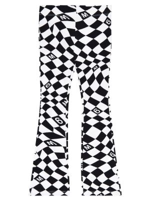 Jersey trykt bomull leggings for jenter Mm6 Maison Margiela Kids