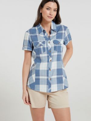 Koszula z krótkim rękawem Mountain Warehouse niebieska