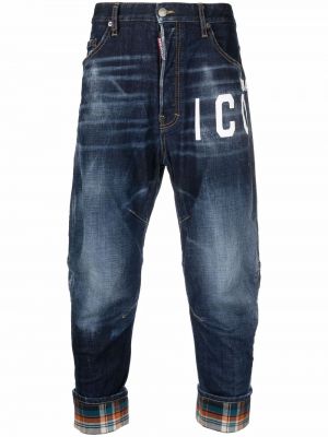 Tapered fit jeans Dsquared2 blå