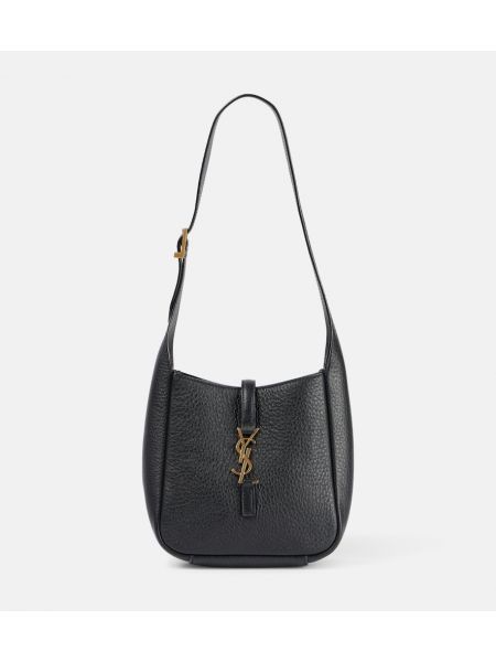 Lær mini bag Saint Laurent svart