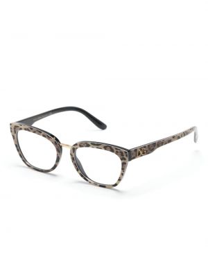 Raštuotos akiniai leopardinės Dolce & Gabbana Eyewear