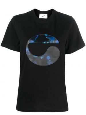 Kvetinové tričko s potlačou Coperni