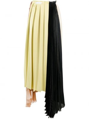 Plisovaná asymetrická sukňa Victoria Beckham biela