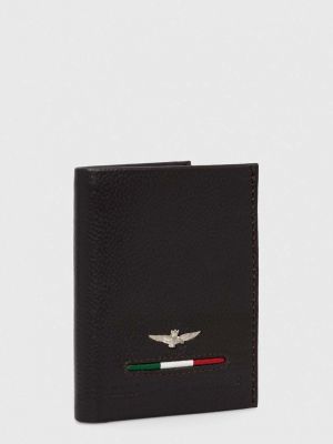 Portfel skórzany Aeronautica Militare brązowy