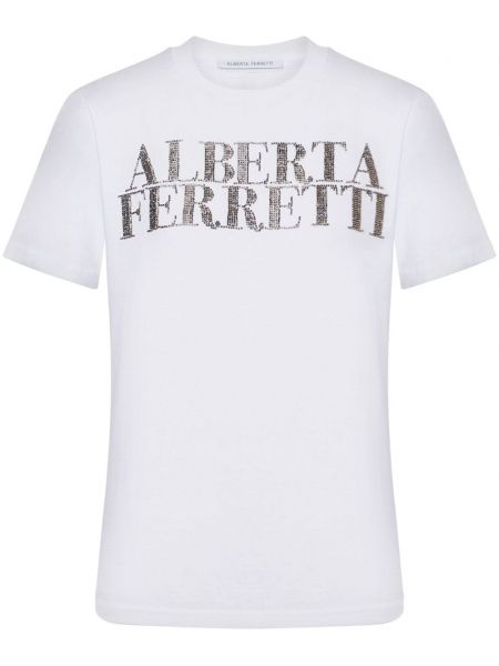 T-shirt Alberta Ferretti hvid