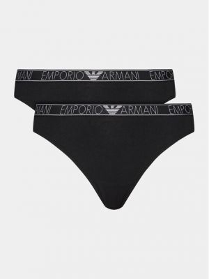 Pantaloni culotte Emporio Armani Underwear nero