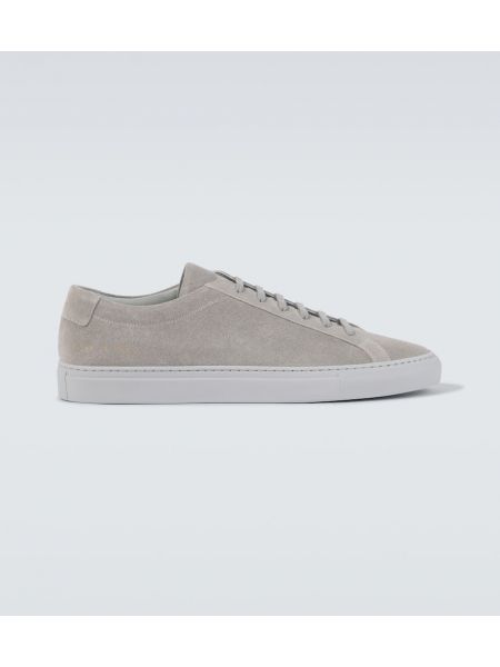 Semsket skinn sneakers Common Projects grå