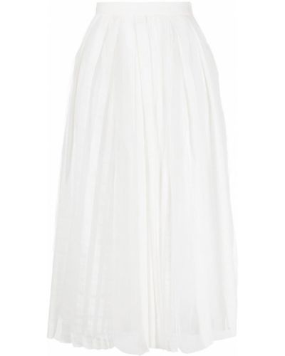 Falda de malla Fabiana Filippi blanco