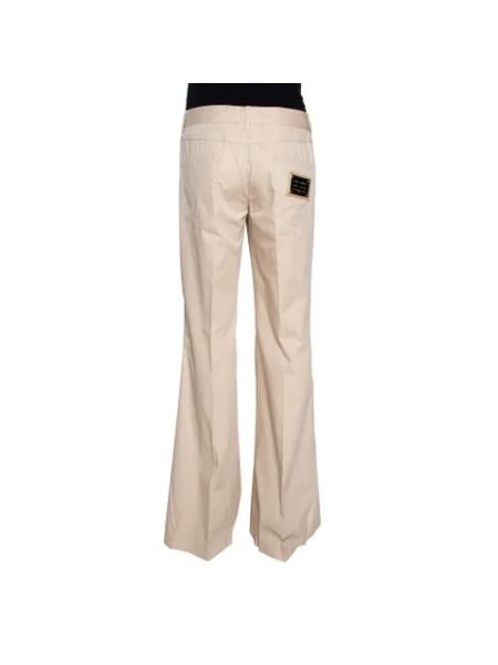 Pantalones de seda Dolce & Gabbana Pre-owned beige