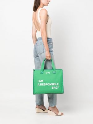 Shopper kabelka V°73 zelená