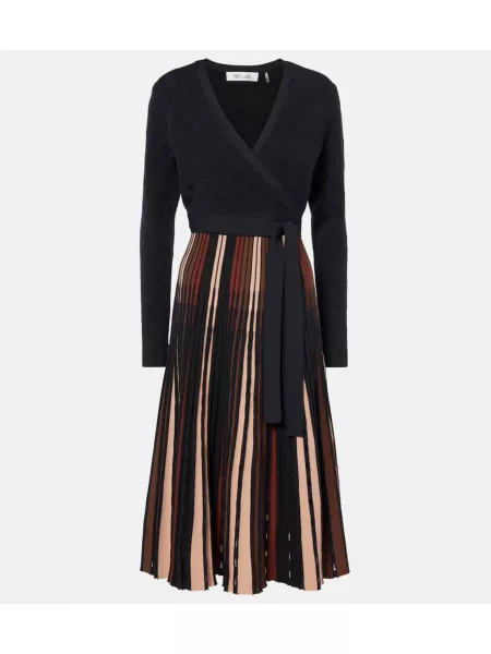 Strikke dress Diane Von Furstenberg svart