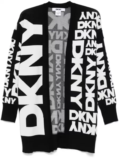 Striktrøje i jacquard stof Dkny sort