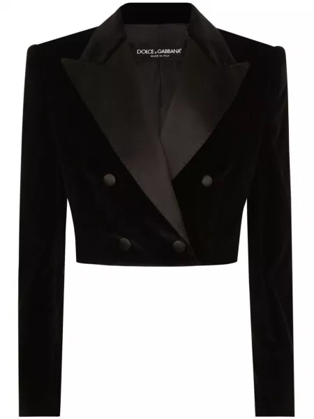 Dobbeltradet blazer Dolce & Gabbana sort