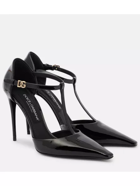 Laklæder læder pumps Dolce&gabbana sort