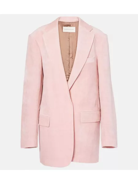 Pamuklu blazer Dries Van Noten pembe