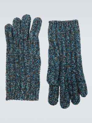 Кашмирени ръкавици Loro Piana синьо