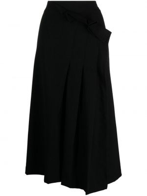 Plisovaná midi sukňa Y's čierna