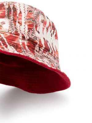 Haftowany kapelusz dwustronny Amiri czerwony