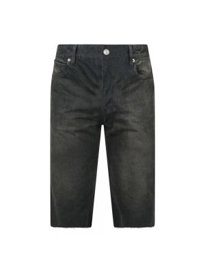 Szorty jeansowe Balenciaga czarne