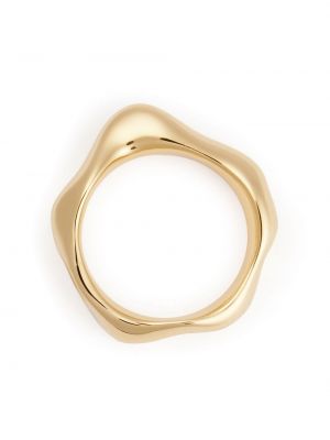 Asymmetrischer ring mit kristallen Ami Paris gold