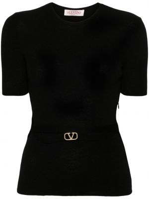 Vlněný svetr Valentino Garavani černý