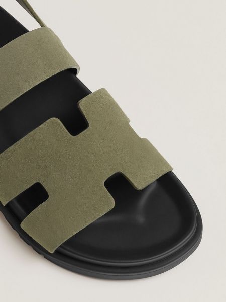 Zamšādas sandales Hermès Pre-owned zaļš