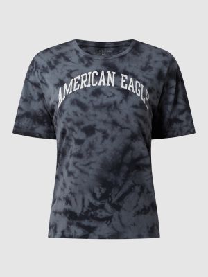 Czarna koszulka z nadrukiem American Eagle