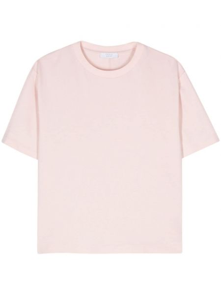 Βαμβακερή μπλούζα από ζέρσεϋ Peserico ροζ