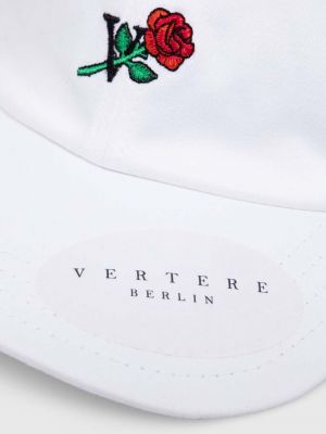 Бавовняна кепка з аплікацією Vertere Berlin біла