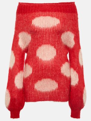 Jersey de lana con lunares de tela jersey Marni rosa