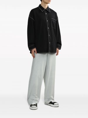 Spodnie sportowe bawełniane w paski Five Cm szare