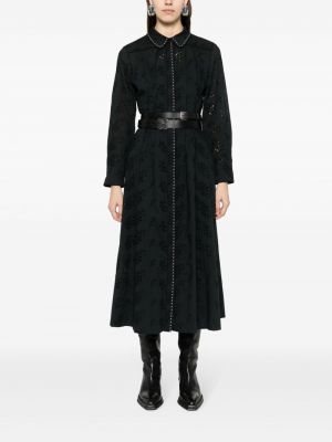 Robe mi-longue en coton Dorothee Schumacher noir