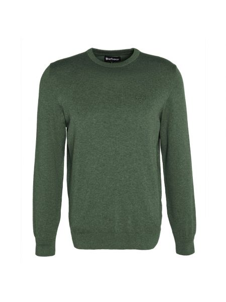 Sweter z okrągłym dekoltem Barbour zielony