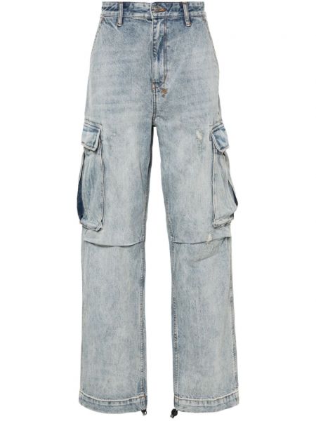 Distressed cargo-jeans Ksubi blau
