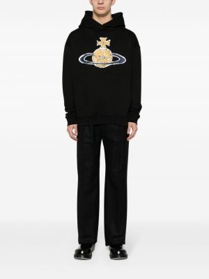 Bluza z kapturem bawełniana Vivienne Westwood czarna