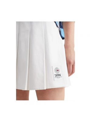 Mini falda plisada Tommy Hilfiger blanco