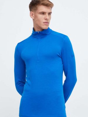 Tricou cu mânecă lungă Icebreaker albastru