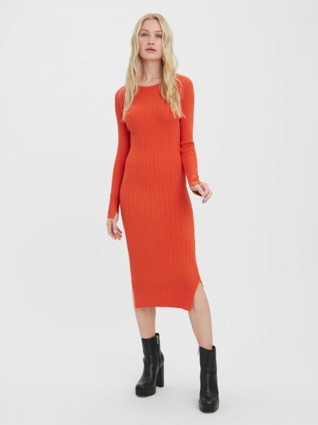 Dlouhé šaty Vero Moda oranžová