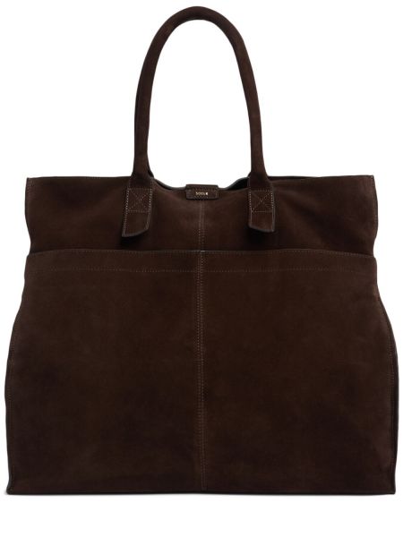 Semsket skinn shoppingbag Soeur