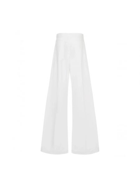 Pantalones de algodón oversized Sportmax blanco