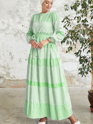 Φόρεμα houndstooth Instyle πράσινο