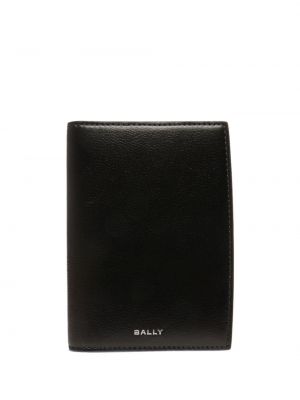 Kožená peněženka Bally černá