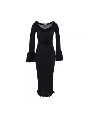 Dzianinowa sukienka midi Blumarine czarna