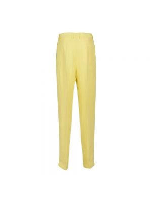 Pantalones rectos Msgm amarillo