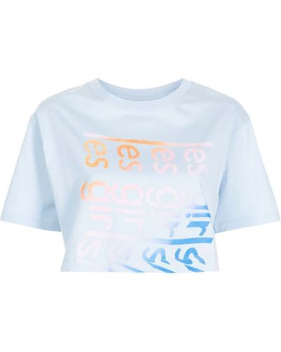 T-shirt z nadrukiem Les Girls Les Boys - Niebieski