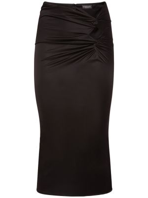 Sukně jersey Versace černé