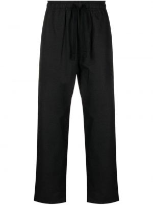 Pantalon droit en coton Wtaps noir